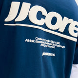 JACK & JONES JCOCLUB back text print tee crew neck - poseidon