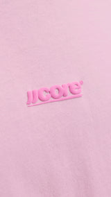 JACK & JONES JCOCLUB back text print tee crew neck - sweet corn