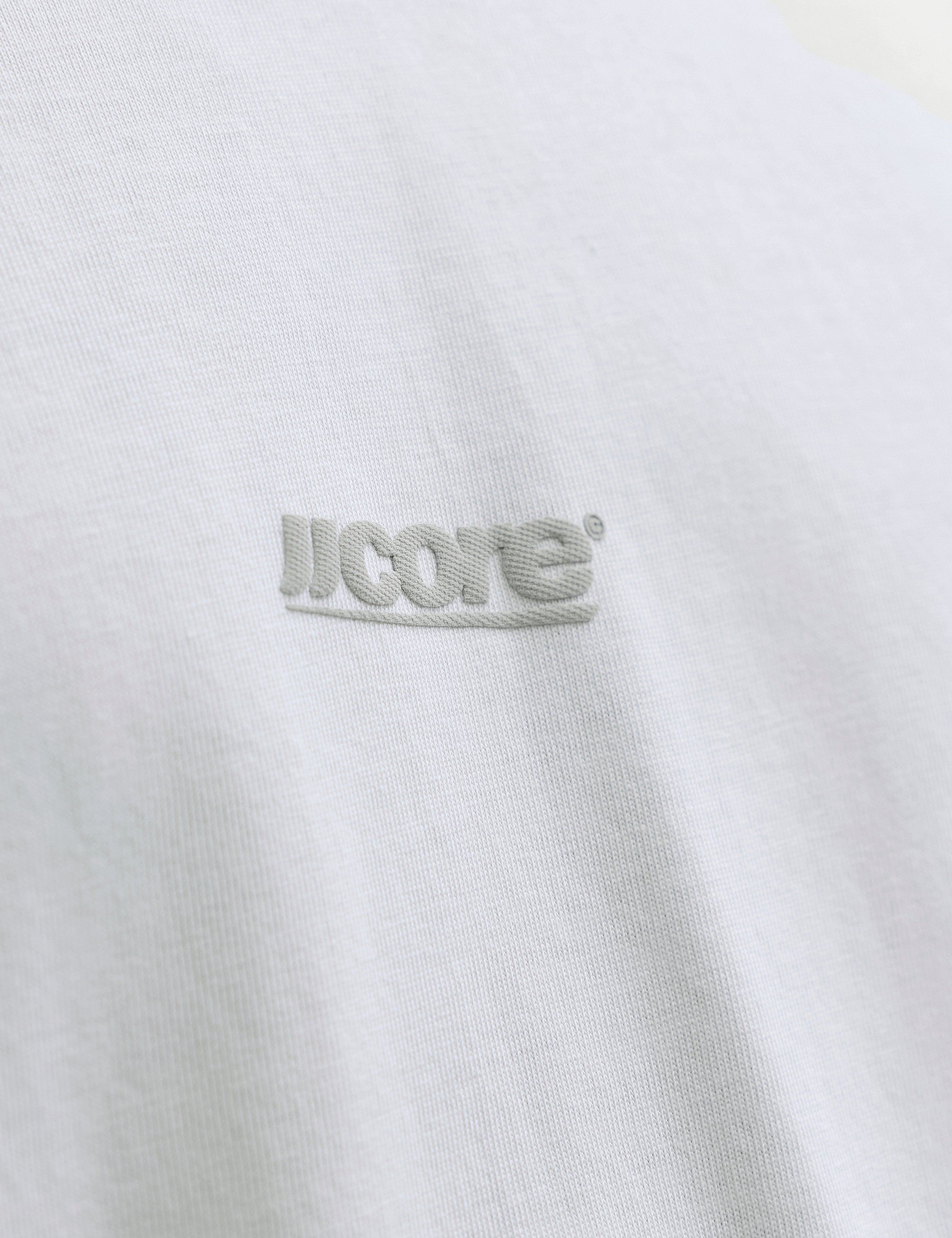JACK & JONES JCOCLUB back text print tee crew neck - bright white