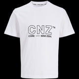 JACK & JONES JCOCNZAMSTERDAM branding t-shirt in bright white - Image 3