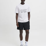 JACK & JONES JCOCNZAMSTERDAM branding t-shirt in bright white - Image 4