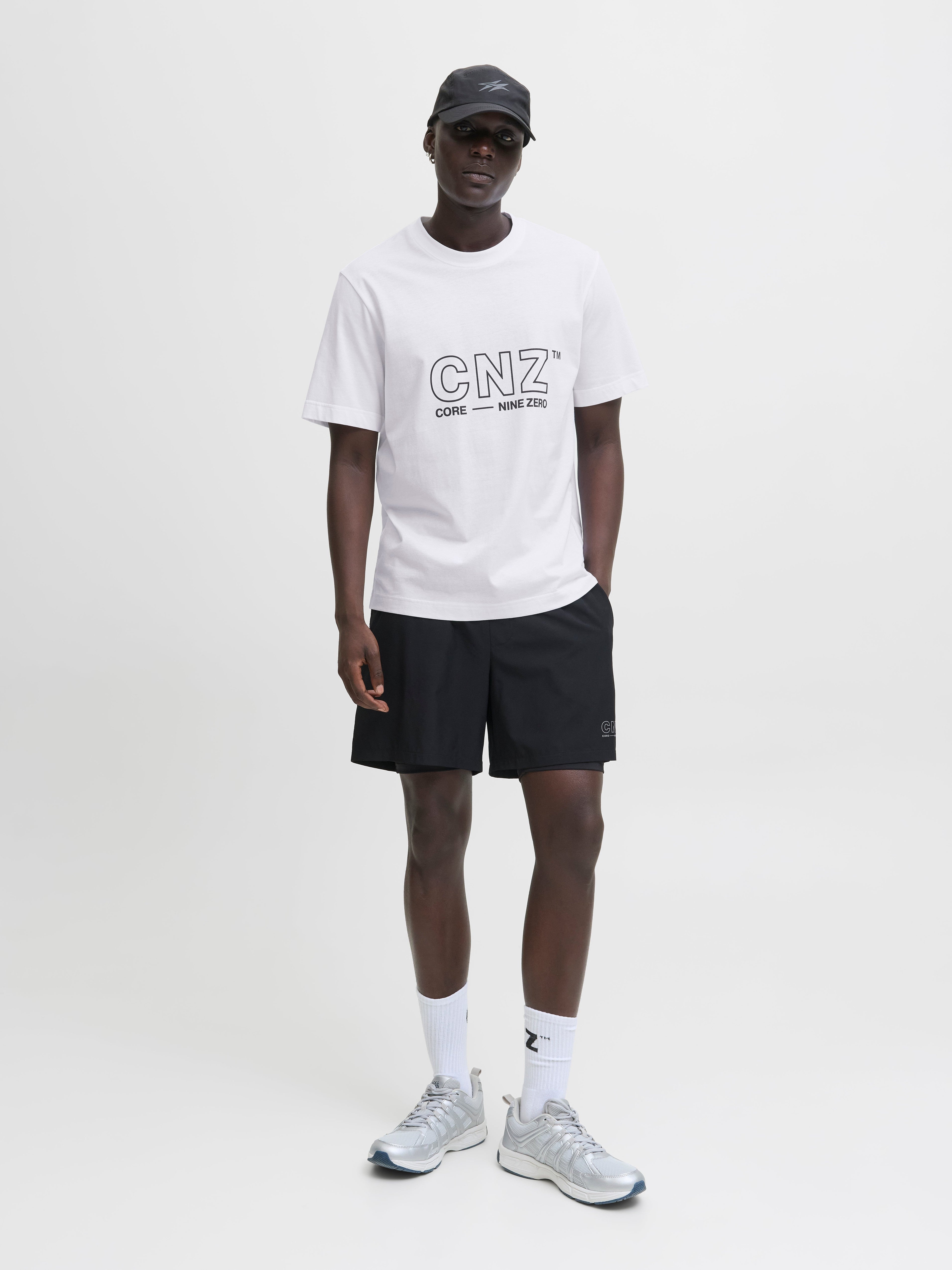 JACK & JONES JCOCNZAMSTERDAM branding t-shirt in bright white - Image 4
