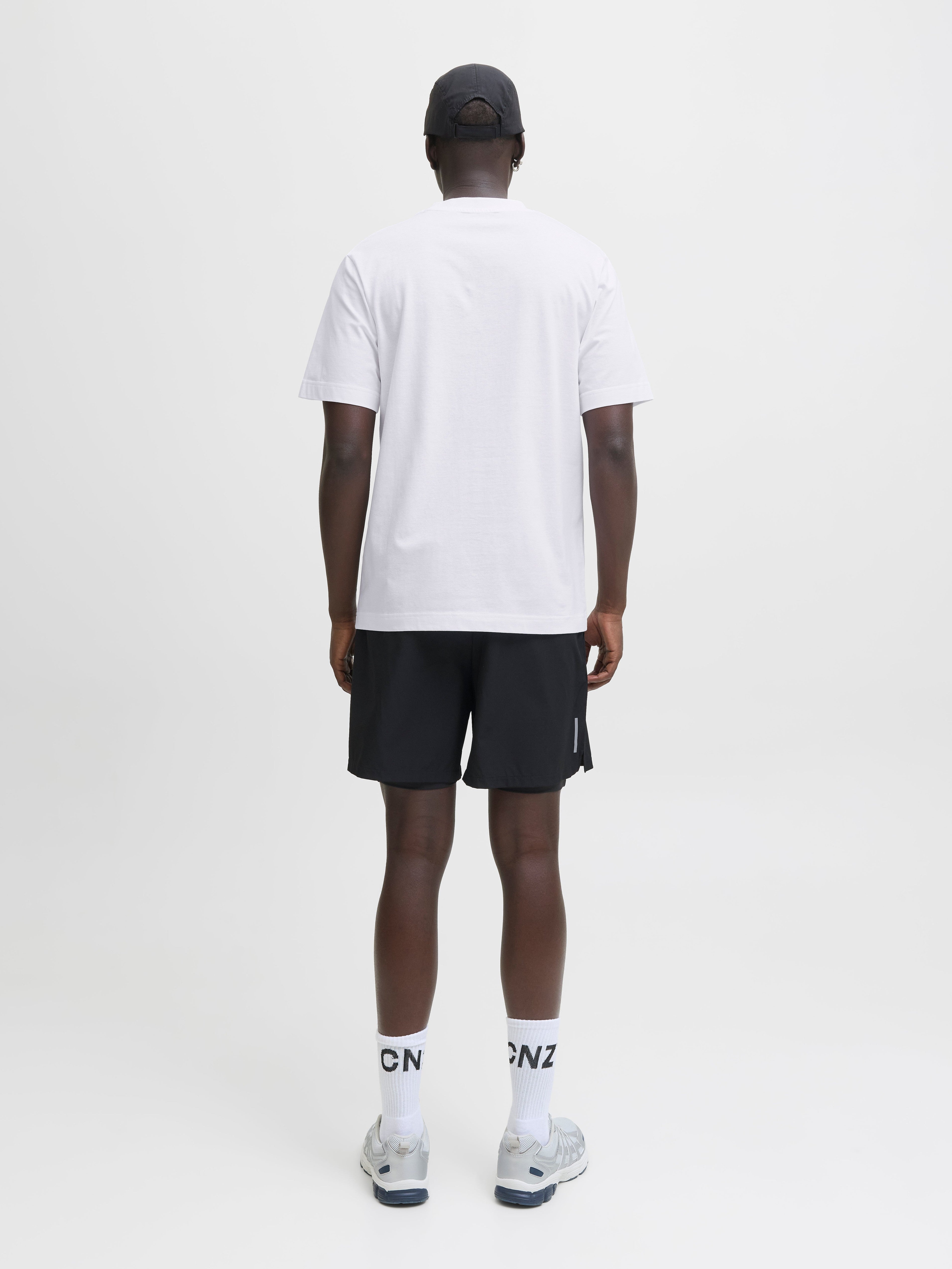 JACK & JONES JCOCNZAMSTERDAM branding t-shirt in bright white - Image 2