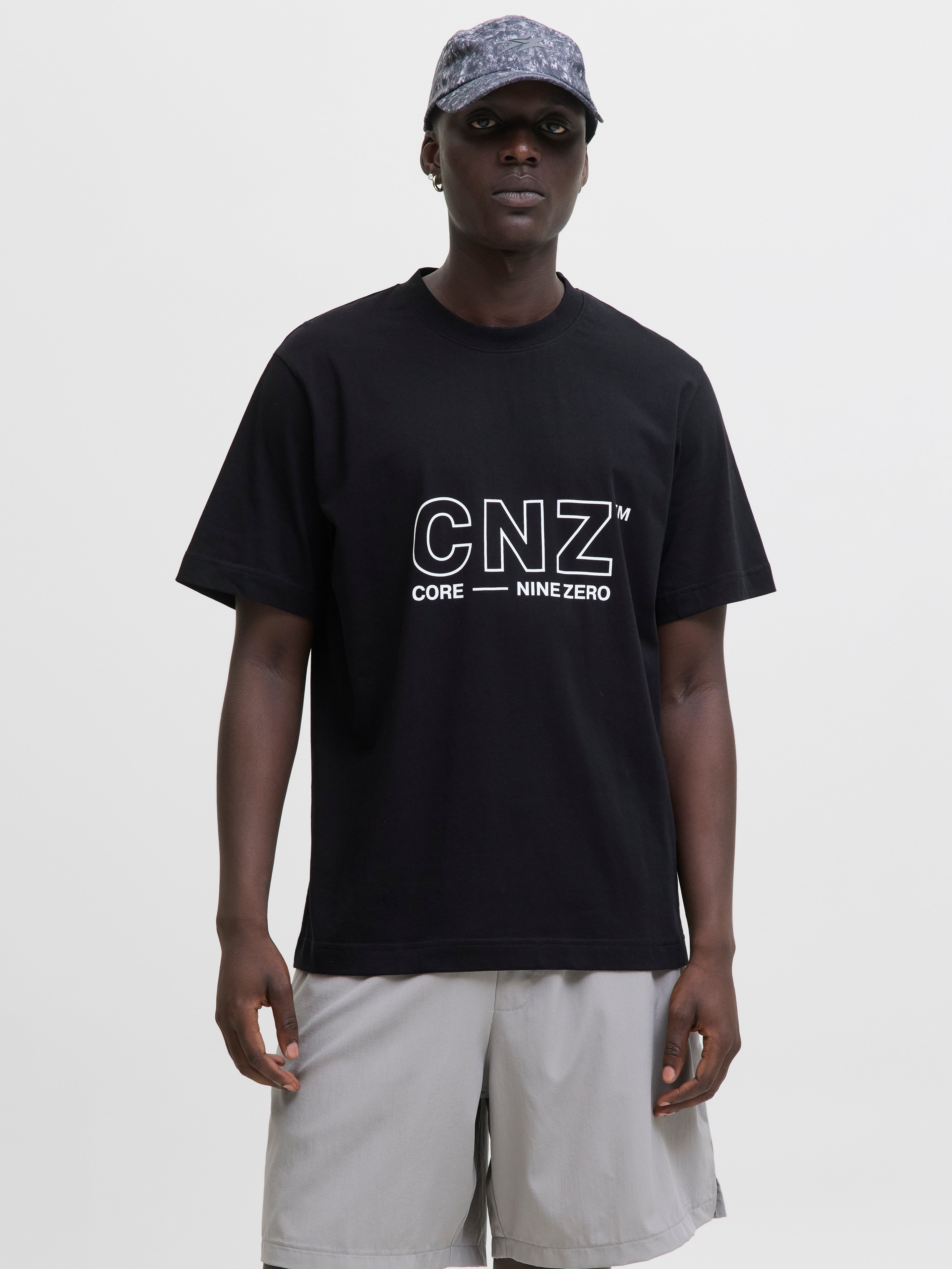 JACK & JONES JCOCNZAMSTERDAM branding t-shirt in black - Image 1