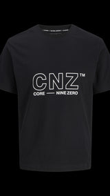 JACK & JONES JCOCNZAMSTERDAM branding t-shirt in black - Image 3