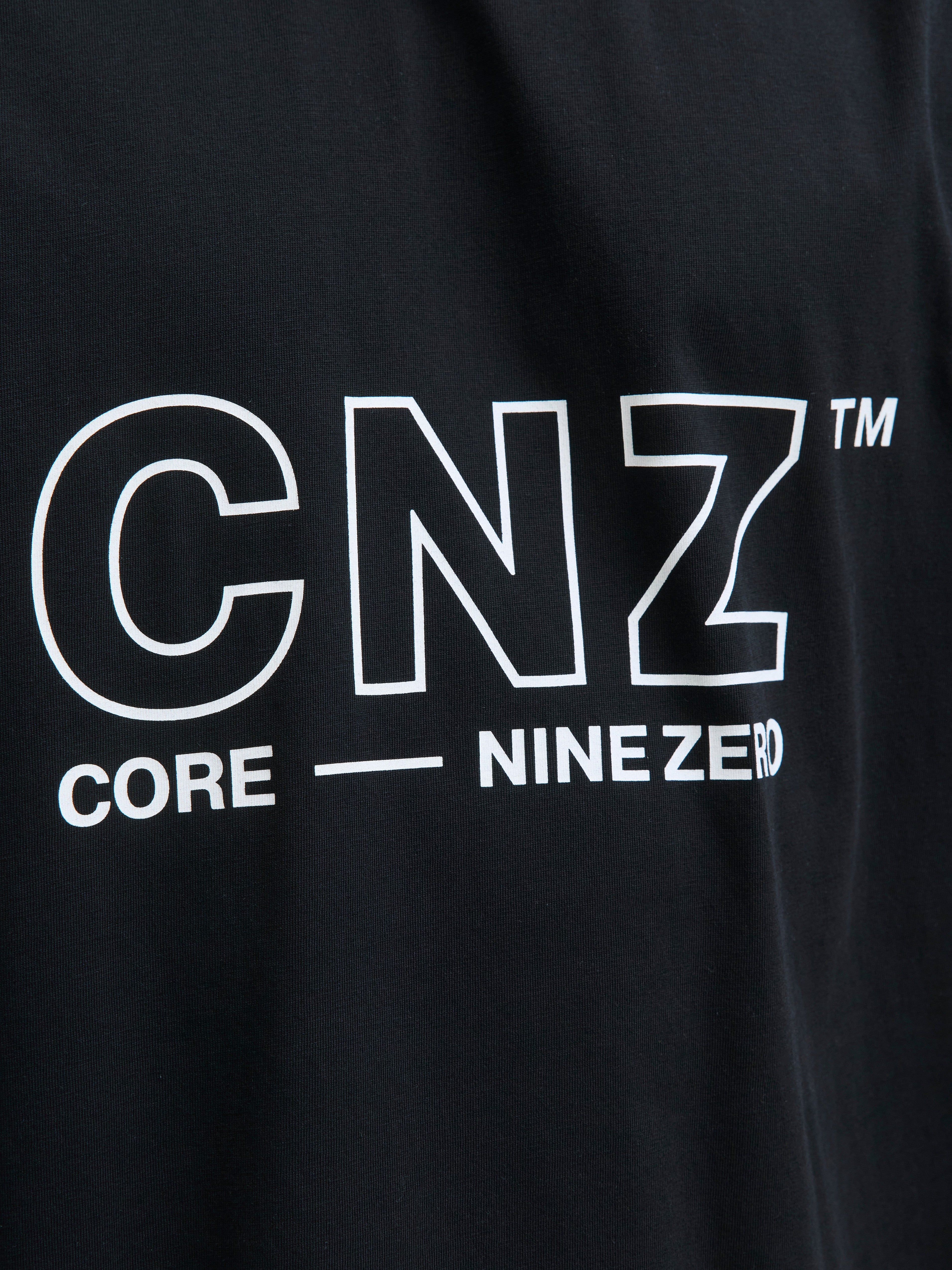 JACK & JONES JCOCNZAMSTERDAM branding t-shirt in black - Image 6
