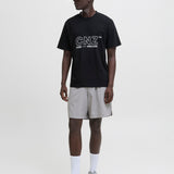 JACK & JONES JCOCNZAMSTERDAM branding t-shirt in black - Image 4