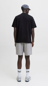 JACK & JONES JCOCNZAMSTERDAM branding t-shirt in black - Image 2