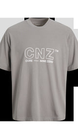 JACK & JONES JCOCNZAMSTERDAM branding t-shirt in gray flannel - Image 3