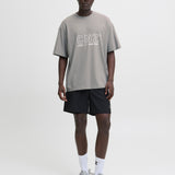 JACK & JONES JCOCNZAMSTERDAM branding t-shirt in gray flannel - Image 5