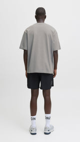 JACK & JONES JCOCNZAMSTERDAM branding t-shirt in gray flannel - Image 2