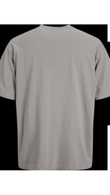 JACK & JONES JCOCNZAMSTERDAM branding t-shirt in gray flannel - Image 4