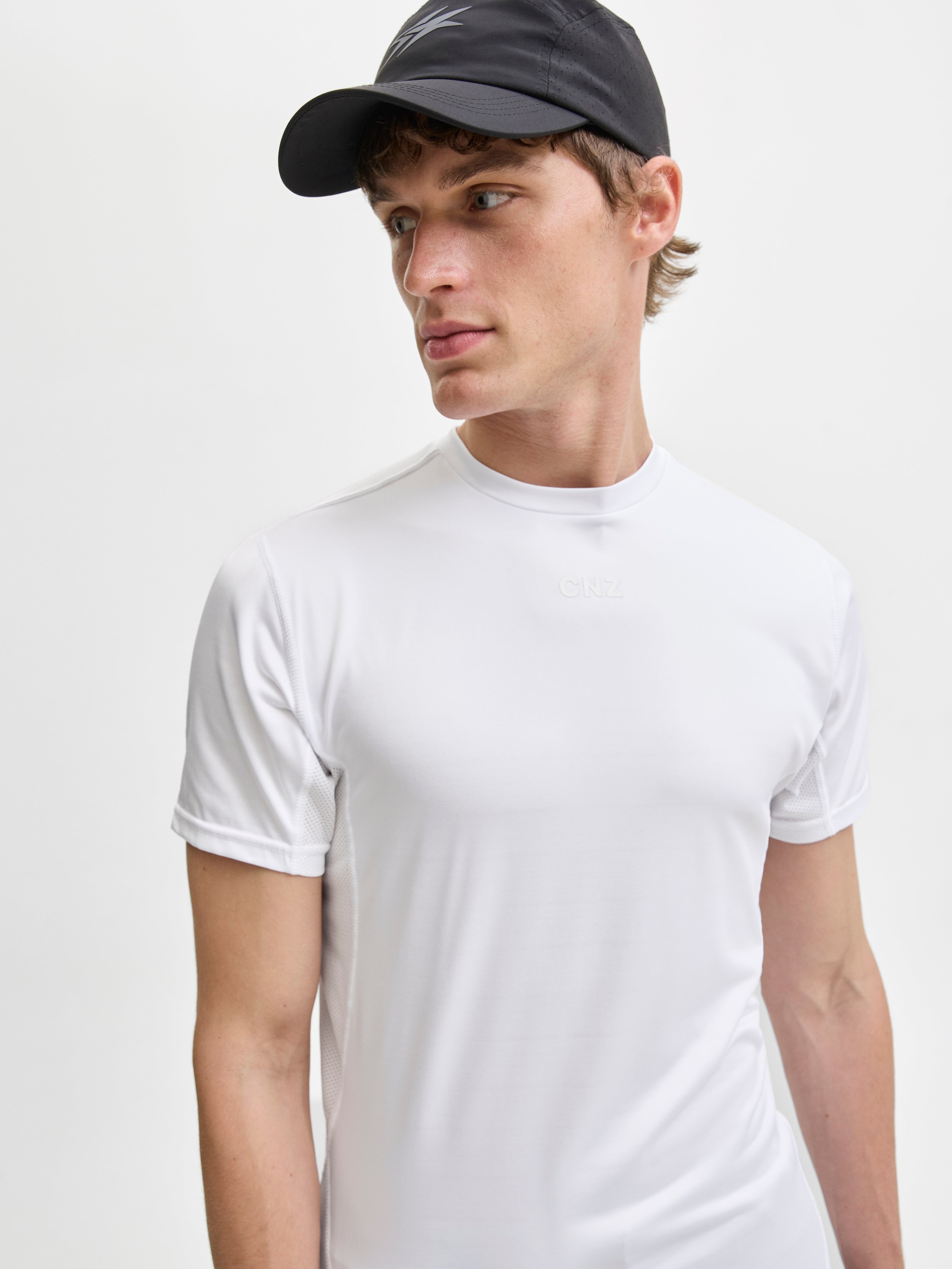 JACK & JONES JCOCNZ baselayer tee in bright white - Image 7
