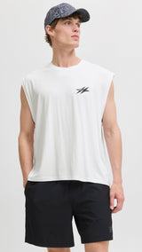 JACK & JONES JCOCNZ berlin tank top in bright white - Image 1