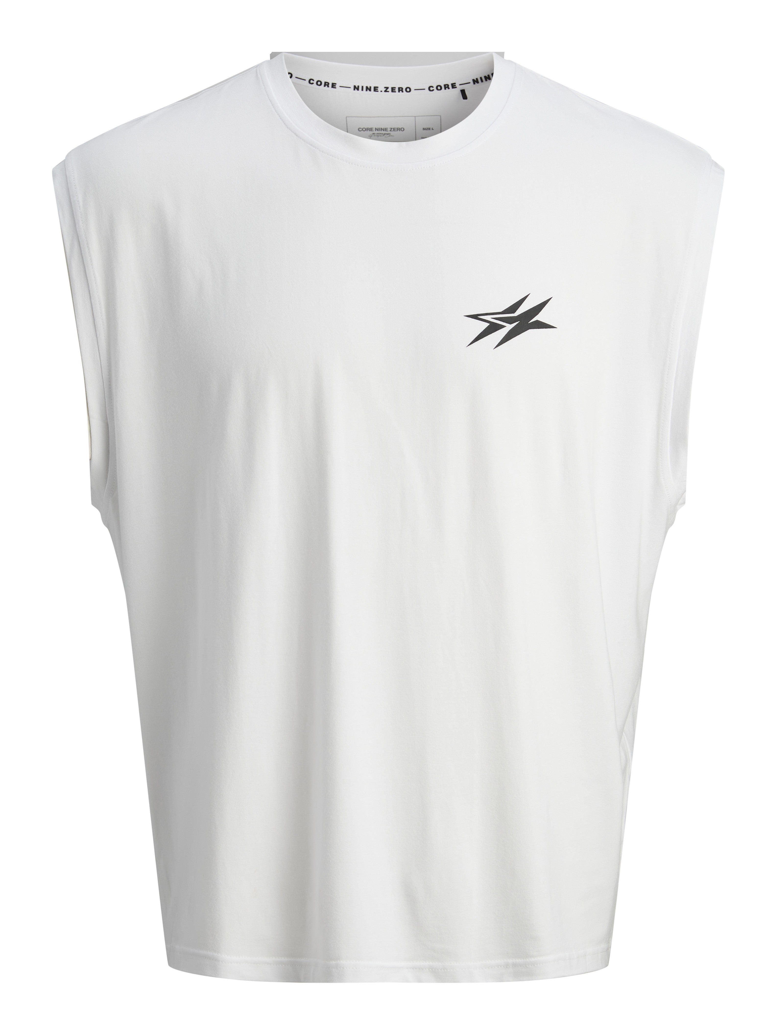 JACK & JONES JCOCNZ berlin tank top in bright white - Image 3