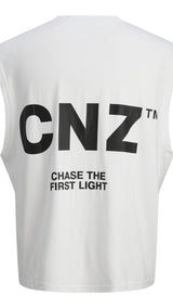 JACK & JONES JCOCNZ berlin tank top in bright white - Image 4