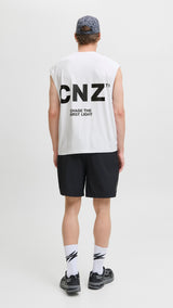 JACK & JONES JCOCNZ berlin tank top in bright white - Image 2