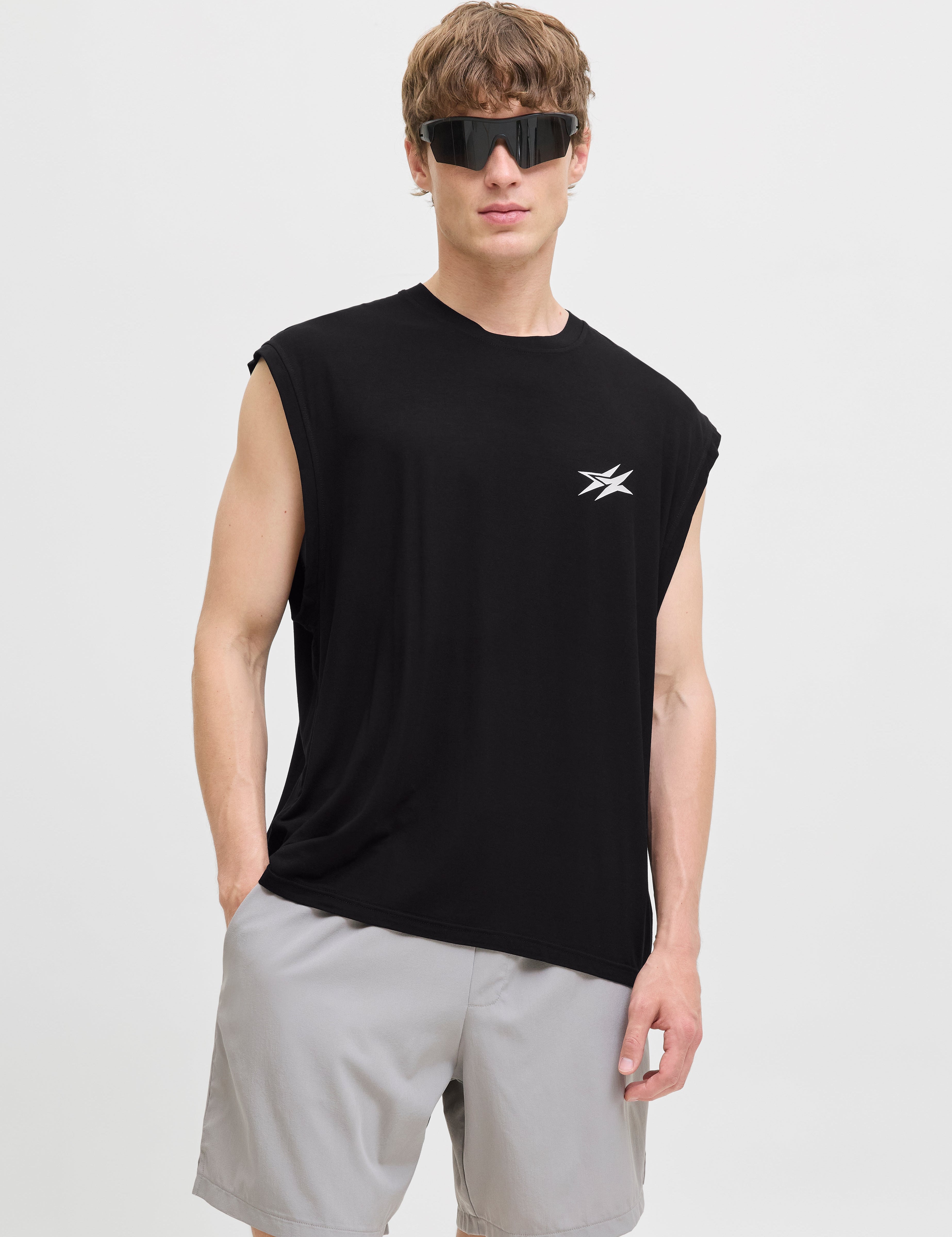 JACK & JONES JCOCNZ berlin tank top - black