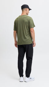 JACK & JONES JCOCNZ paris t-shirt in grape leaf - Image 2