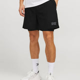 JACK & JONES JCOCNZ shorts with inner tights in black - Image 1