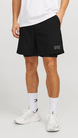 JACK & JONES JCOCNZ shorts with inner tights in black - Image 1