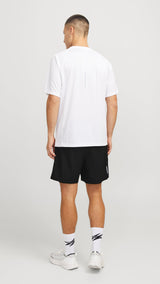 JACK & JONES JCOCNZ shorts with inner tights in black - Image 2
