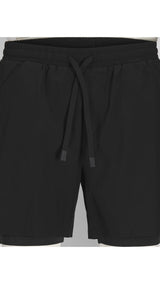 JACK & JONES JCOCNZ shorts with inner tights in black - Image 3
