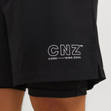 JACK & JONES JCOCNZ shorts with inner tights in black - Image 7