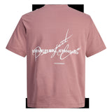 JACK & JONES JCOCOVER script back tee crew neck in grape shake - Image 4