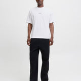 JACK & JONES JCOCOVER script back tee crew neck in bright white - Image 5