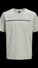 JACK & JONES JCOFUSION full branding tee crew in gray dawn - Image 3