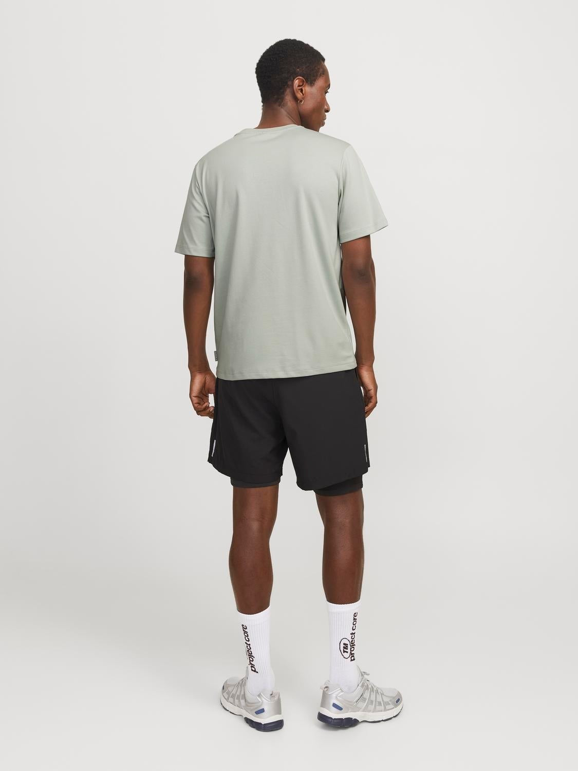 JACK & JONES JCOFUSION full branding tee crew in gray dawn - Image 2
