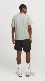 JACK & JONES JCOFUSION full branding tee crew in gray dawn - Image 2