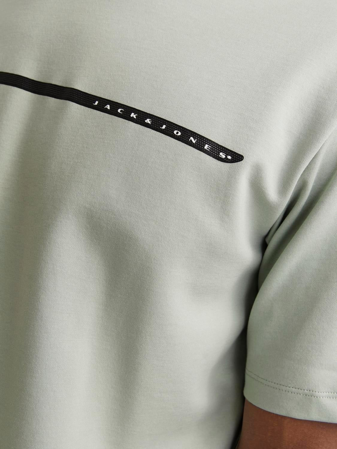 JACK & JONES JCOFUSION full branding tee crew in gray dawn - Image 5