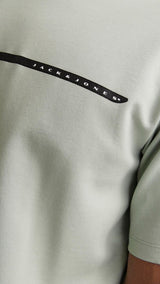 JACK & JONES JCOFUSION full branding tee crew in gray dawn - Image 5