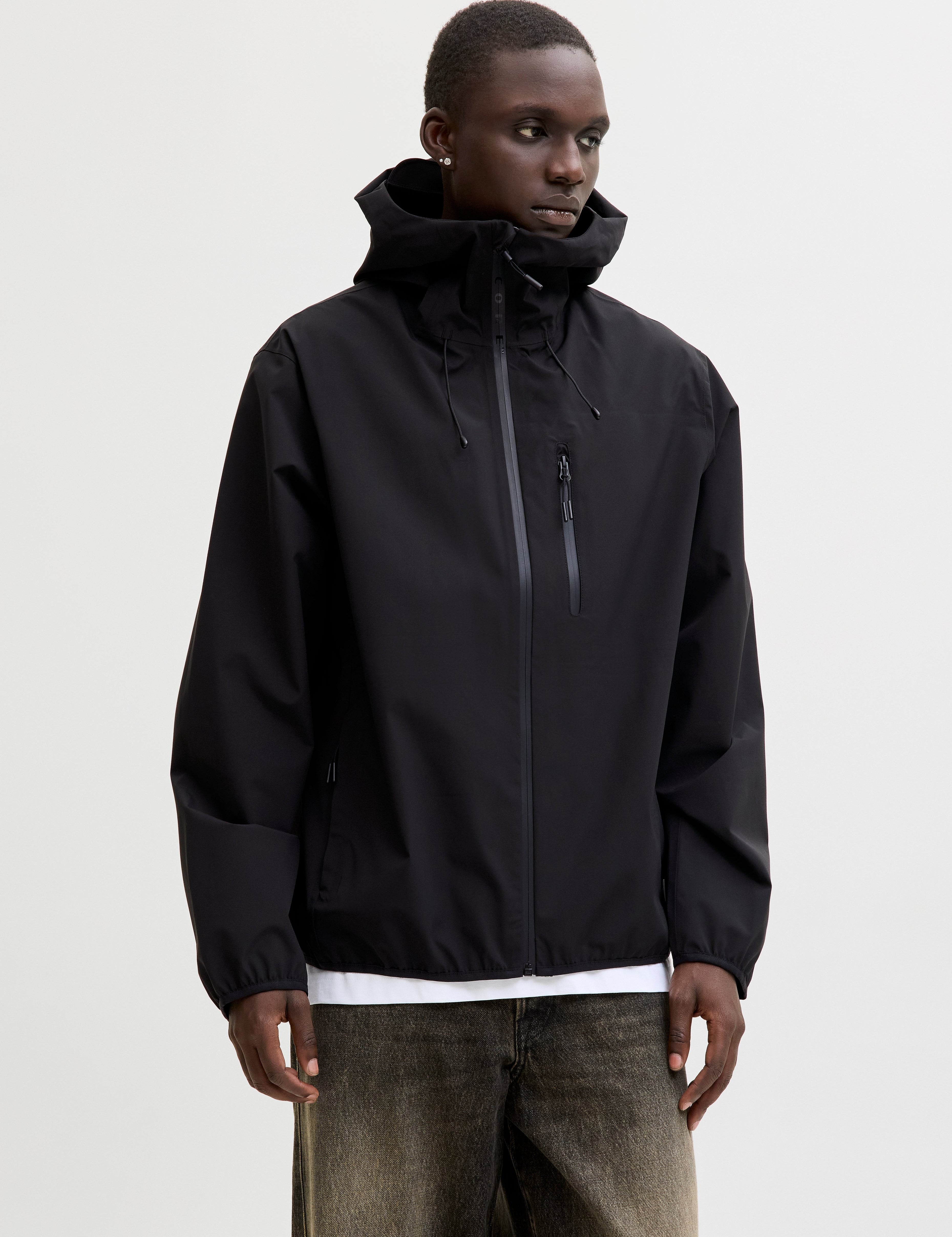 JACK & JONES JCOFUSION technical jacket in black - Image 1