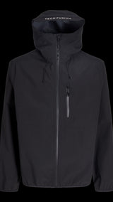 JACK & JONES JCOFUSION technical jacket in black - Image 3