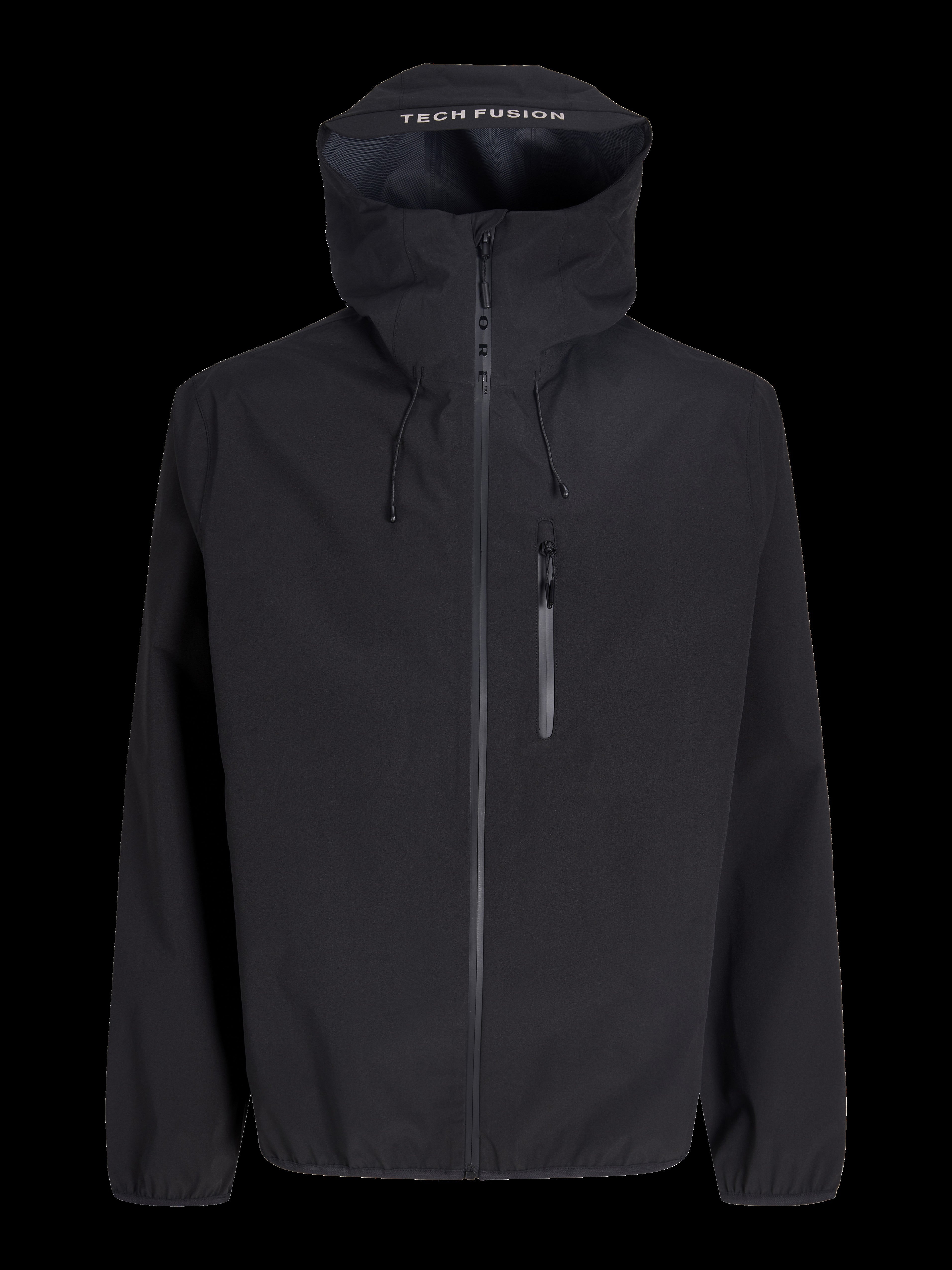 JACK & JONES JCOFUSION technical jacket in black - Image 3