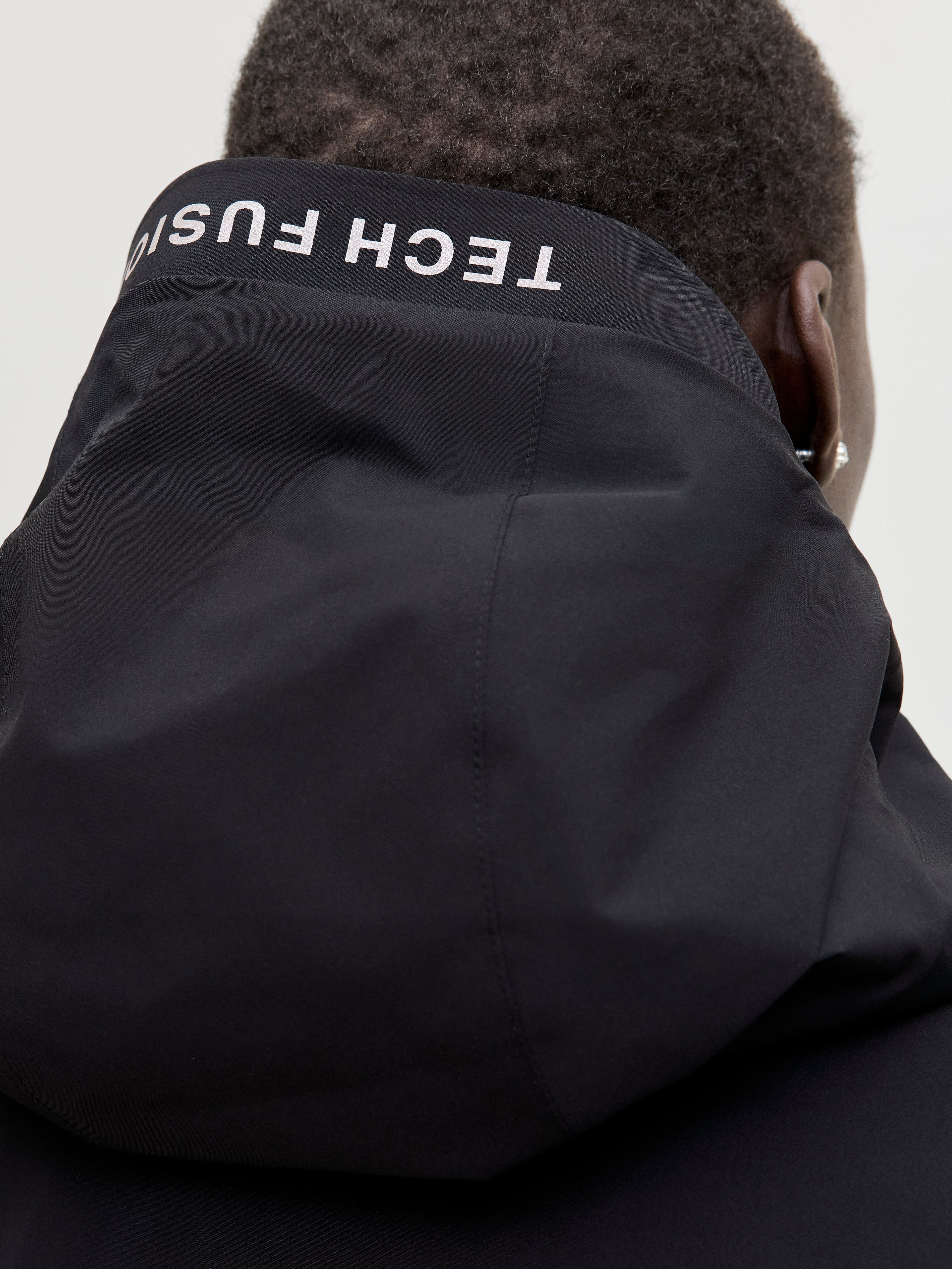 JACK & JONES JCOFUSION technical jacket in black - Image 7