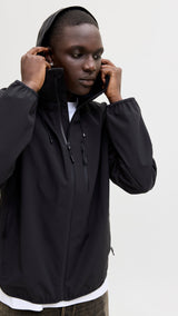 JACK & JONES JCOFUSION technical jacket in black - Image 8