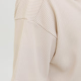JACK & JONES JCOHORIZON plisse resort shirt in moonbeam - Image 5