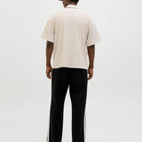 JACK & JONES JCOHORIZON plisse resort shirt in moonbeam - Image 2