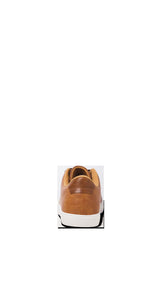 JACK & JONES JFWBOSLEY pu sneaker in cognac - Image 2