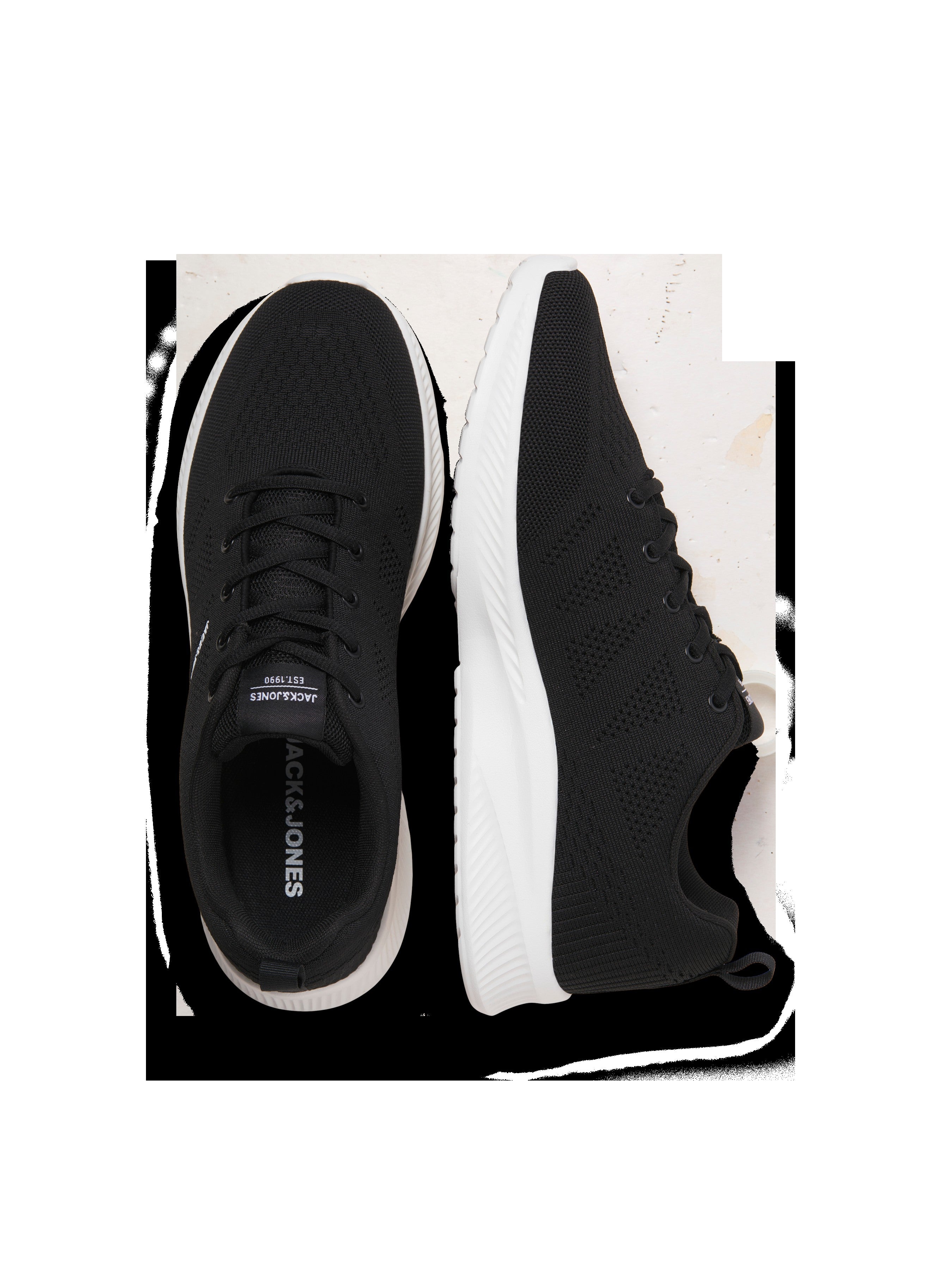 JACK & JONES JFWCROXLEY knit sneaker in anthracite - Image 4