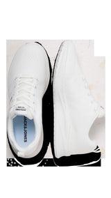 JACK & JONES JFWCROXLEY knit sneaker in bright white - Image 4