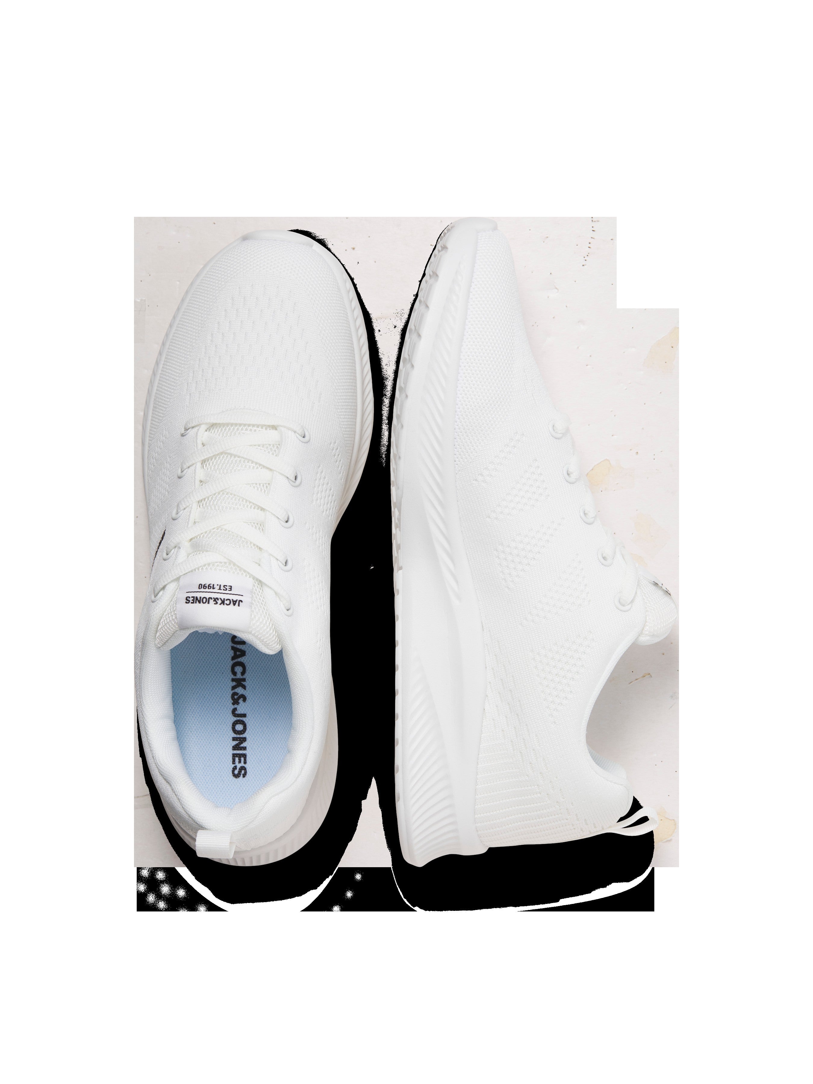 JACK & JONES JFWCROXLEY knit sneaker in bright white - Image 4