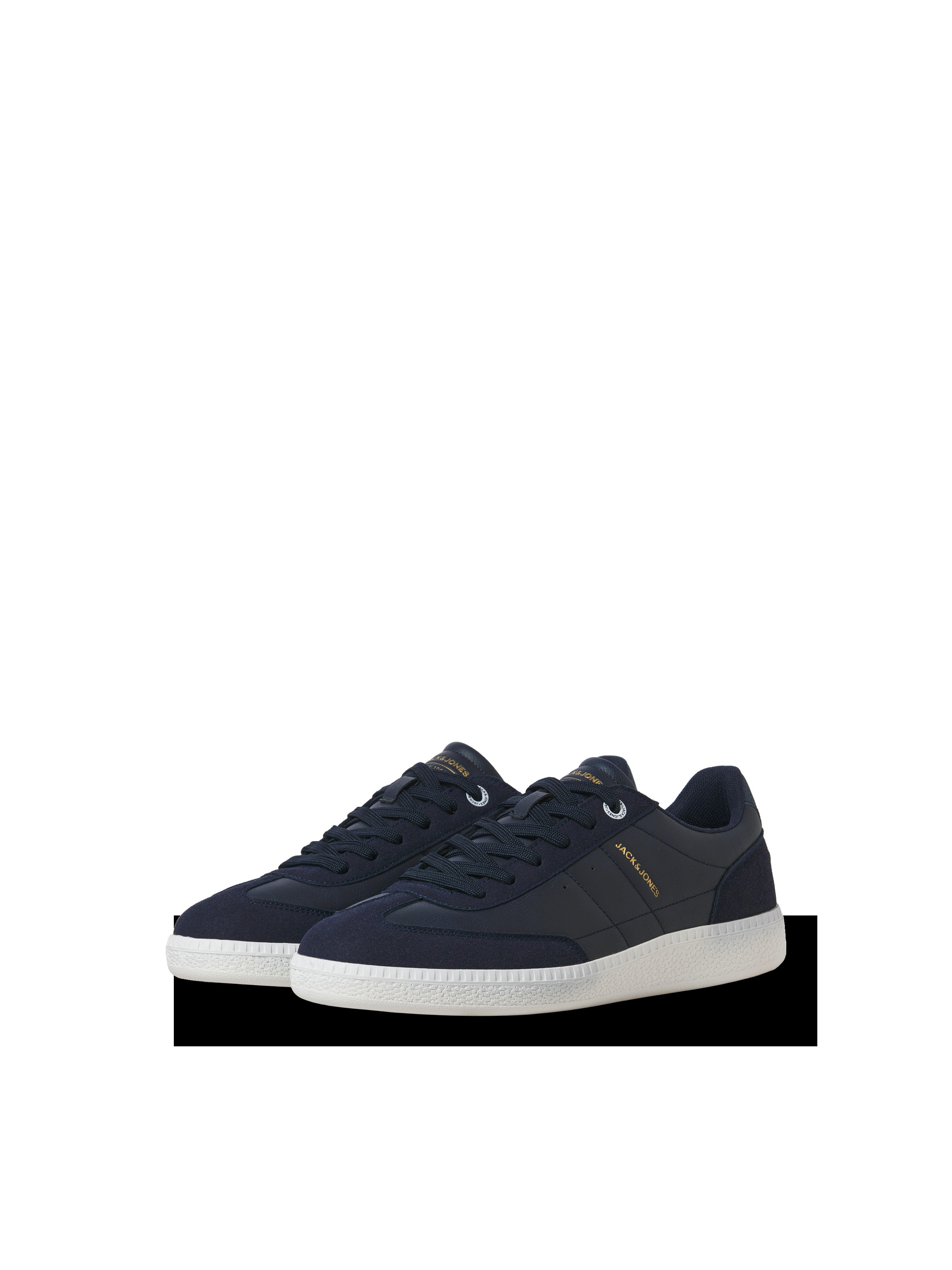 JACK & JONES JFWKLEEN pu combo sneaker in black mono - Image 7