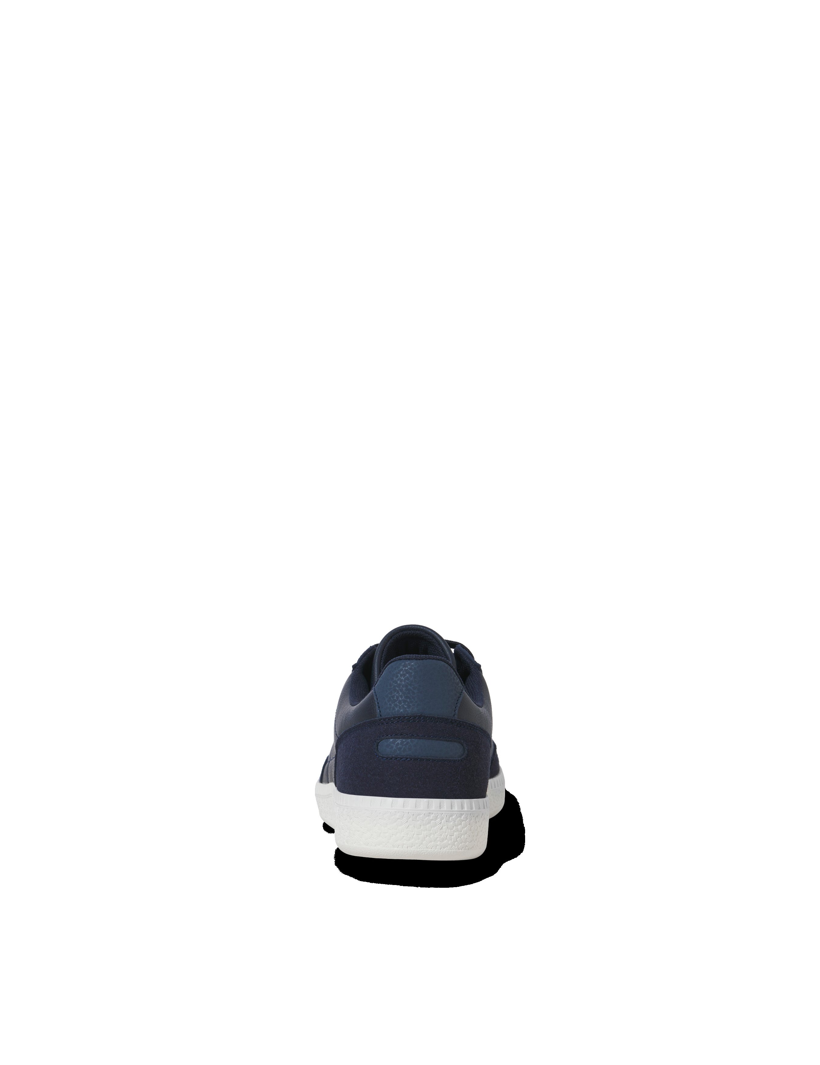 JACK & JONES JFWKLEEN pu combo sneaker in black mono - Image 2