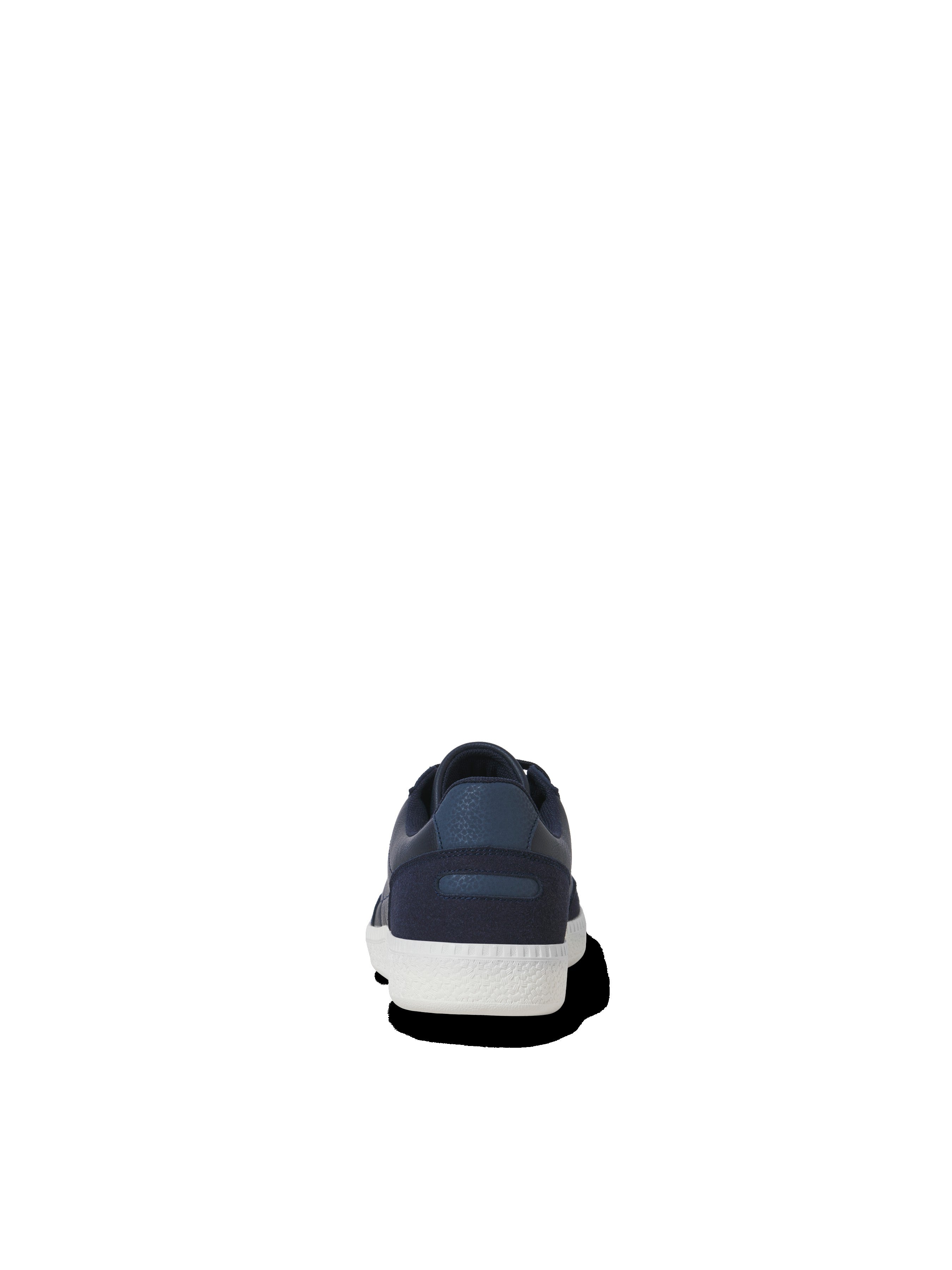 JACK & JONES JFWKLEEN pu combo sneaker in black mono - Image 2
