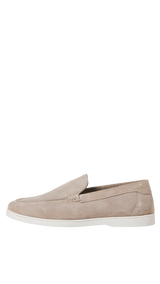 JACK & JONES JFWSLIM suede loafer - plaza taupe